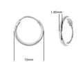 Sterling Silver Hinged Sleeper Hoops