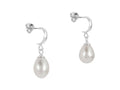 Sterling Silver Fresh Water Cultured Pearls Drop Earrings
